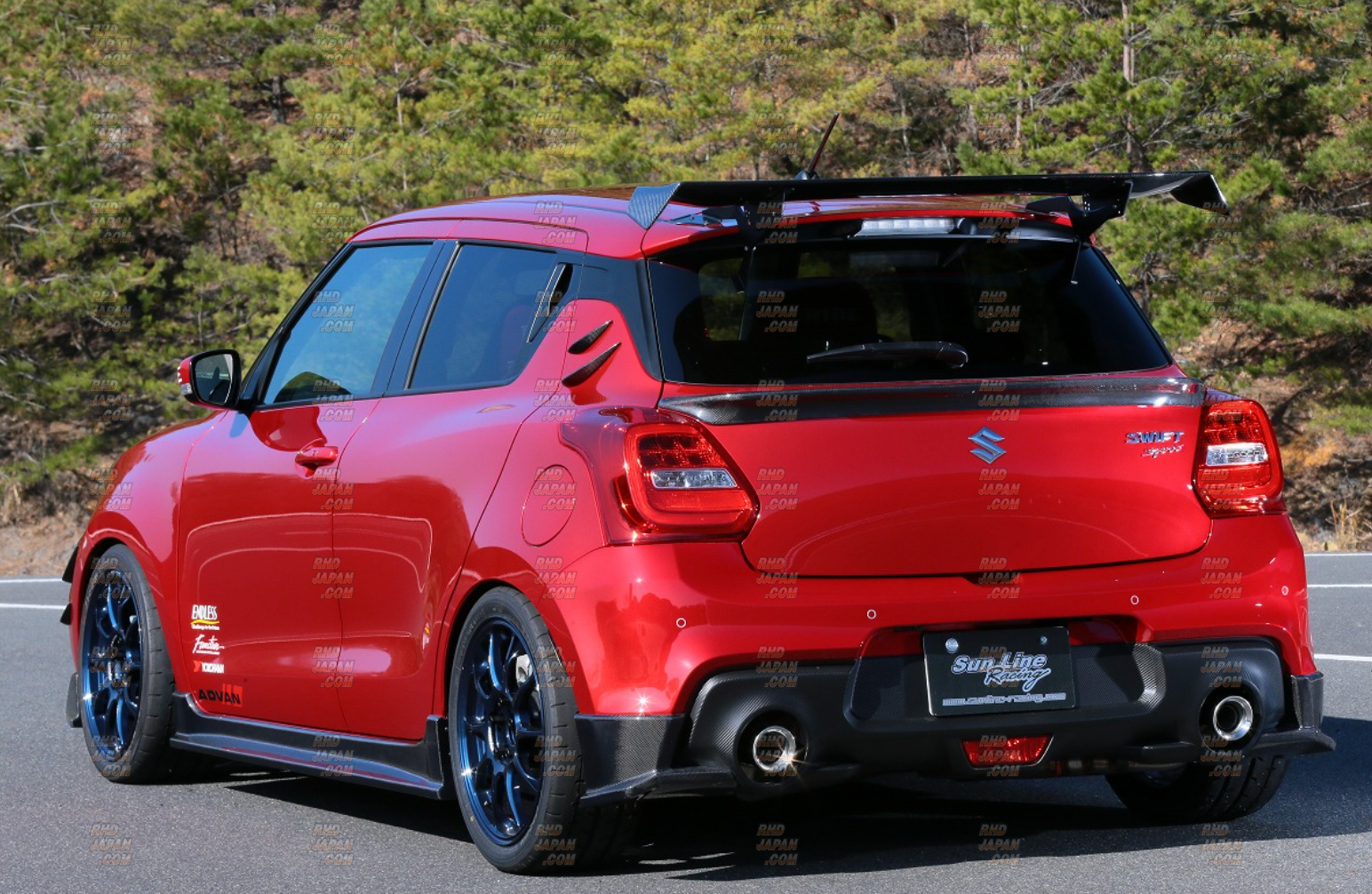 Sun Line Racing SLR Sport Aero Rear Gate Spoiler Carbon Fiber